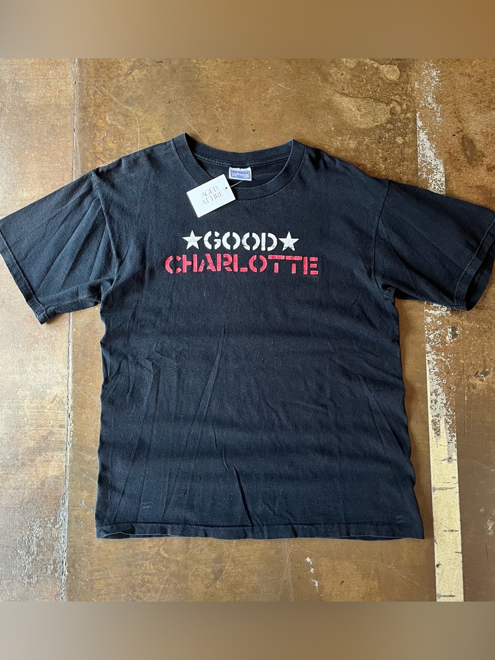 Good Charlotte Vintage Y2K Star Print 2000 Double Sided Band Tour T-Shirt Adult